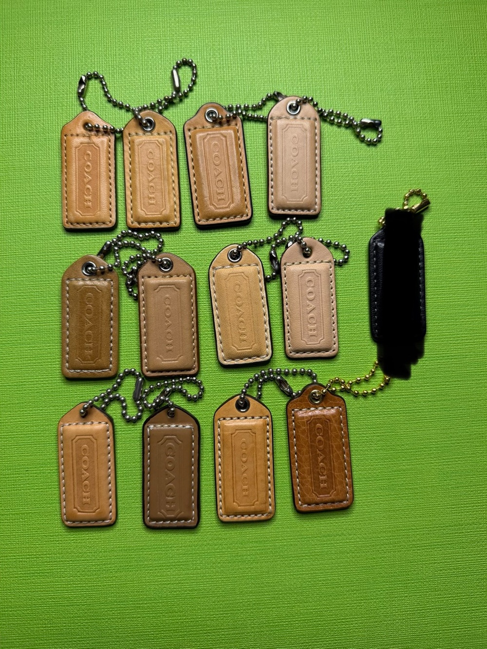 Coach Leather Bag Tag Set in Multicolor Leather - Picture 10 of 10
